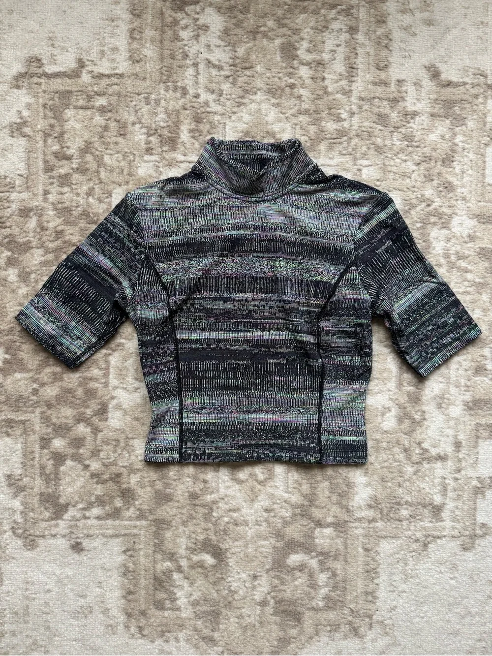 Lululemon Lab Jacquard Mockneck T-Shirt